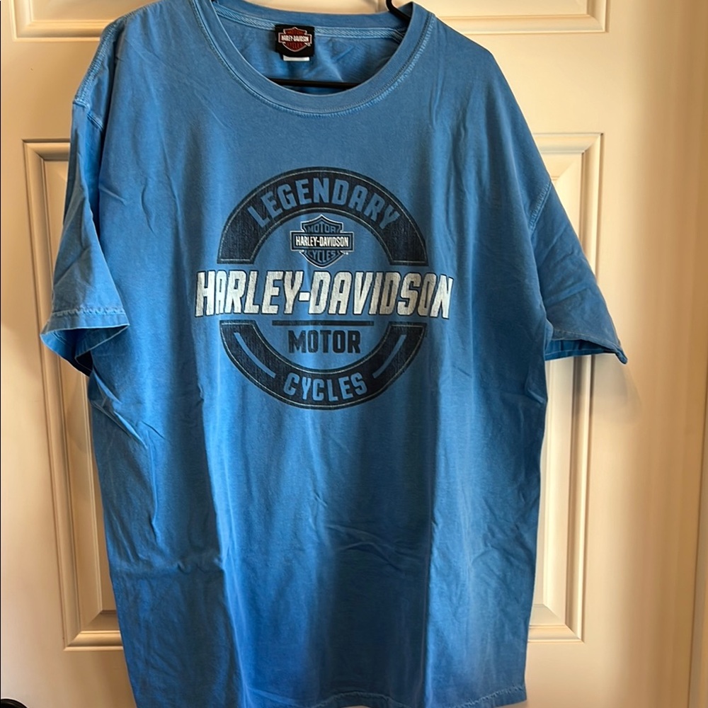 Harley-Davidson Blue Graphic Short Sleeve Tee